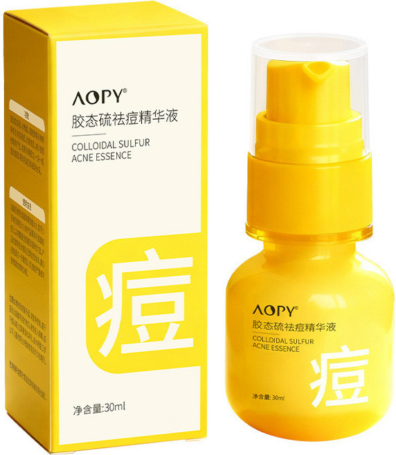 AOPY 膠態硫去痘精華液 改善痘肌 粉刺 水楊酸 煙酰胺, 1個, AOPY膠態硫去痘精華液30ml