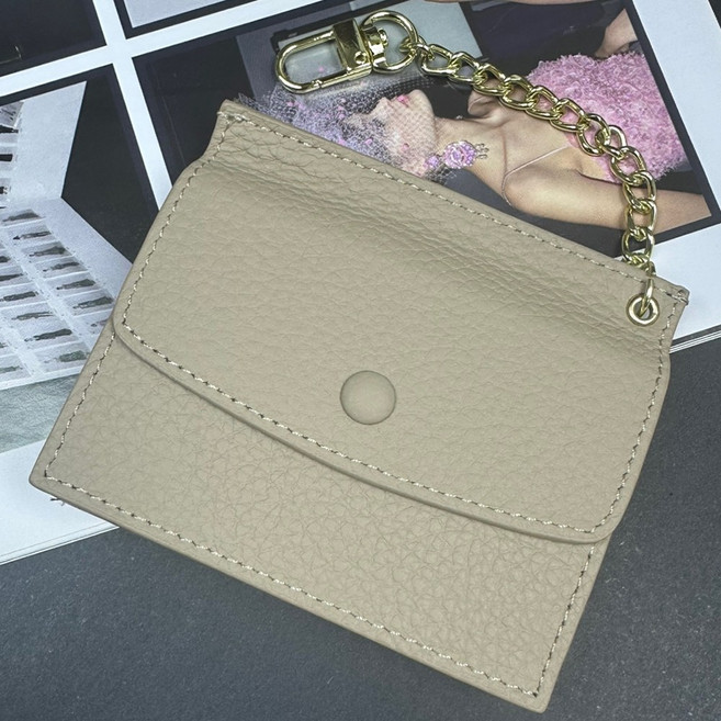 주니지니네 컬러풀 아코디언 카드지갑 키링 지갑 미니 멀티 수납 여성 남성 공용