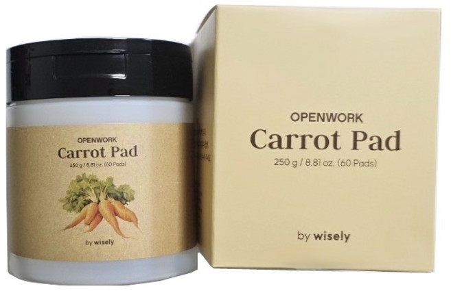 오픈워크 당근 진정 토너패드 닦토 캐롯, 2개