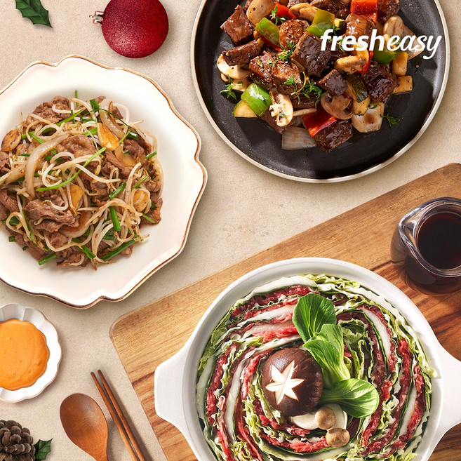 스페셜 홈자카야 나베 밀키트 이자카야 안주 SET(밀푀유나베+차돌박이 숙주볶음+소고기 찹스테이크)(냉장), 1개