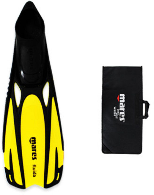 마레스 플루이다 오리발 + 가방, YEL