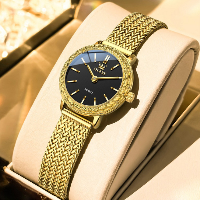 OLEVS 여성손목시계 정품쿼츠 럭셔리 명품 워터프루프 메탈시계