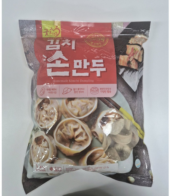 굿프랜즈 김치손만두 1.4kg, 6개