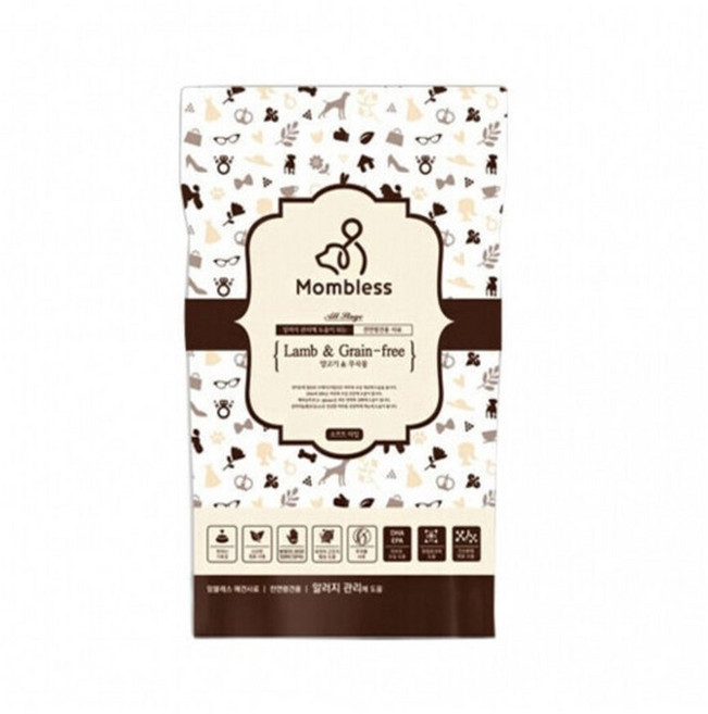 맘블레스 그레인프리 소프트사료 양고기 1.2kg, 피부/피모+알러지, 1개