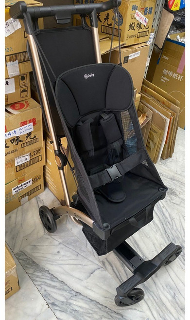 恩寶 Jolly PAD 輕便兒童推車 秒收車 登機車, 黑金