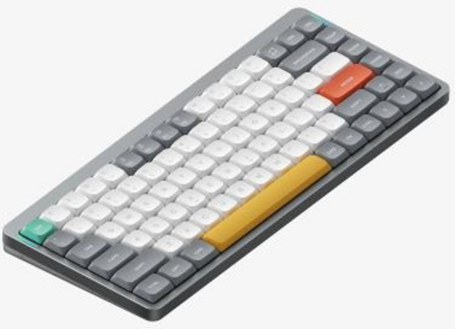 NuPhy Air75 V2 무선 맞춤형 기계식 키보드, Aloe Switch, 14)Lunar Gray, 14) Lunar Gray - Moss Switch, 없음