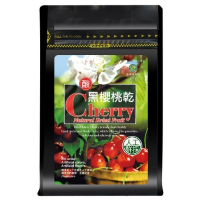 綠源寶 酸黑櫻桃乾 150公克 無添加色素香料 獨立包裝 素食可食, 1個, 150g