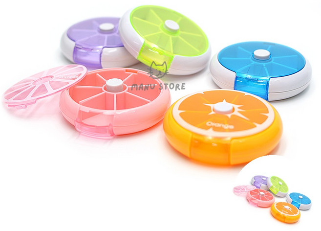 [삼마누] 약보관함 일주일약통한글 알약케이스 7칸 알약통, 1