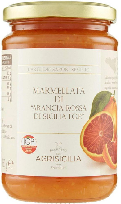 이탈리아 아그리시칠리아 AGRISICILIA 시칠리아 블러드 오렌지잼, 360g, 3개