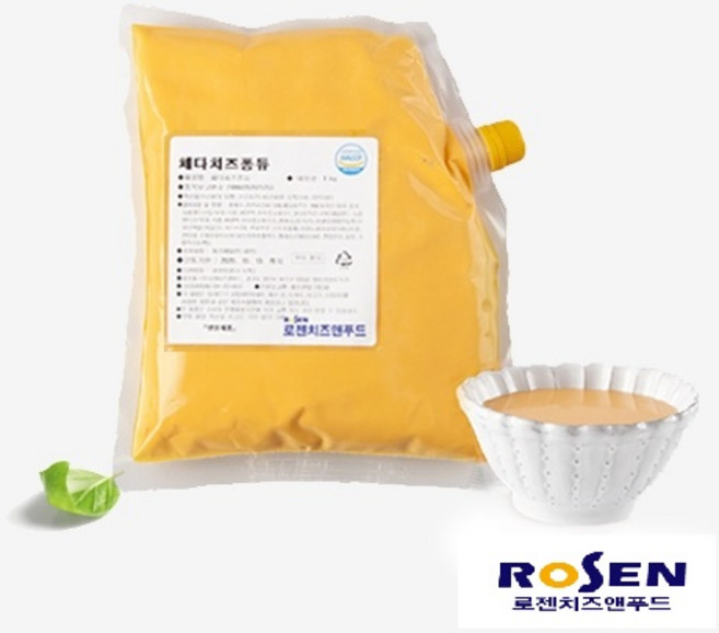 로젠치즈 체다치즈퐁듀 1kg, 1개