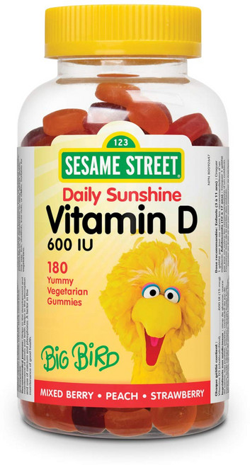 캐나다 비타민 D 보충제 베스트 셀러 Top, 180정, 2개, 10.웨버네추럴스 비타민D3 키즈 180구미x2병