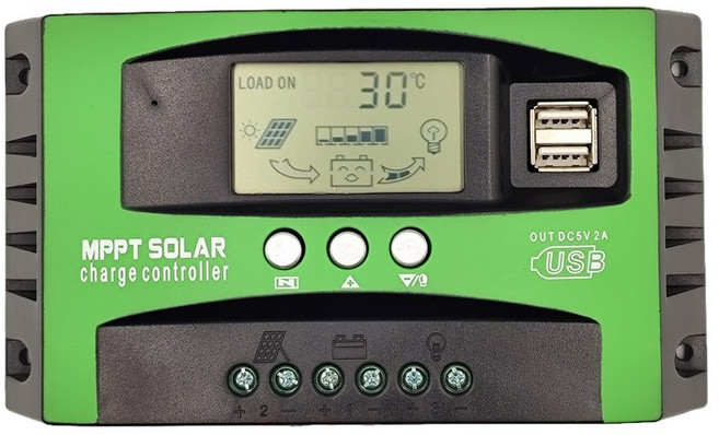 새로운 12V 24V 자동 MPPT 태양 충전 가로등 컨트롤러 30A 40A 60A 전지 패널 PV 레귤레이터 LCD 디스플레이 5V 듀얼 USB, Green, 12V 24V Auto, MPPT 30A, 1개