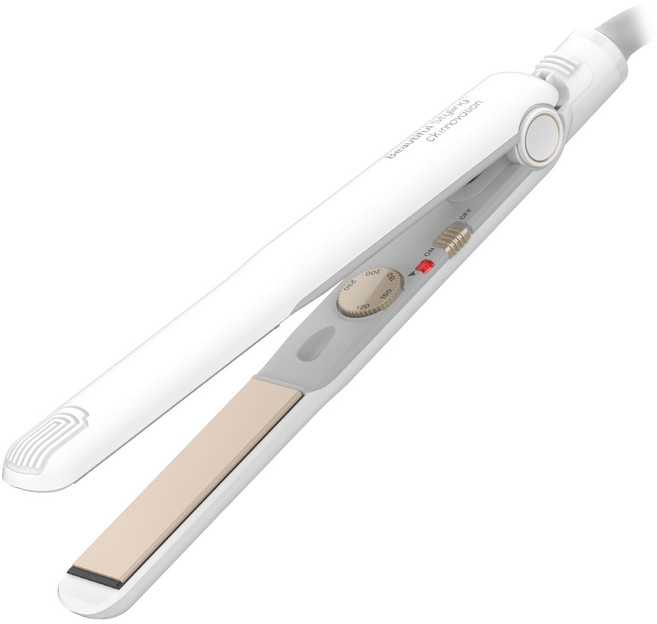 CKI-F420 온도조절 고데기 스트레이트너 화이트골드