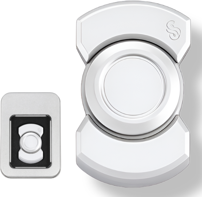 로이에 R188 메탈 집중놀이 손장난감 피젯스피너, 1개, 메탈 실버