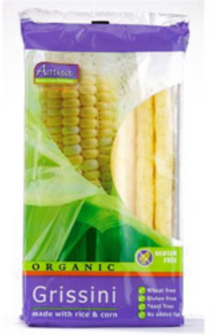 아미사 유기농 - 프리 - 그리시니 - 옥수수 & 쌀 - 100g Amisa Organic - Gluten Free - Grissini - Corn & Rice - 100g, 1개