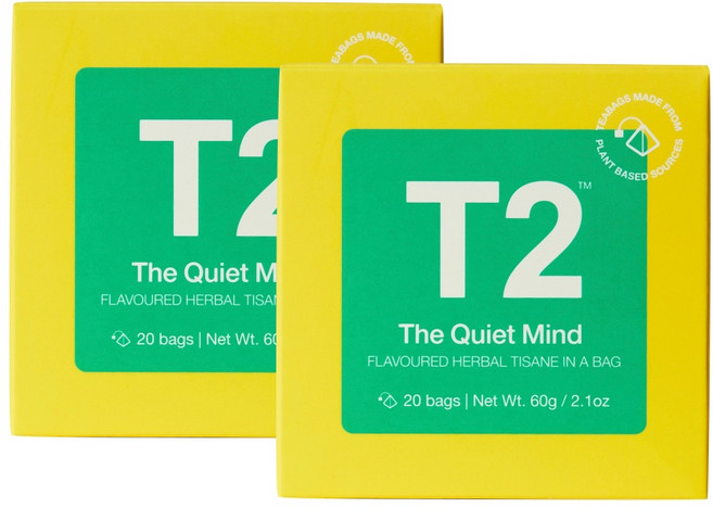 T2 티투 콰이어트 마인트 허브차 The Quiet Mind Teabag Cube, 60g, 2개, 20개입