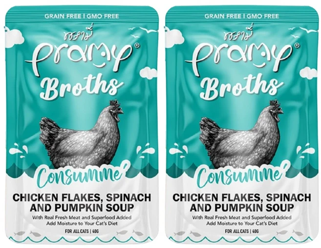 PRAMY 고양이 드링크 수분 영양 공급 간식, 혼합맛(치킨/시금치/호박), 40g, 12개 - 쿠팡