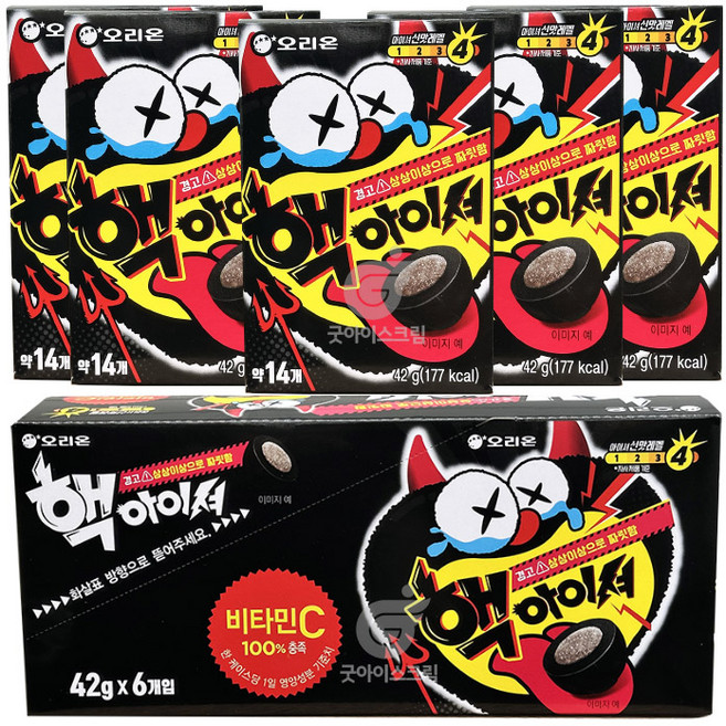 한정판 오리온 핵 아이셔 솔로부대 42g, 6개