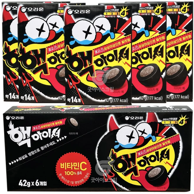 한정판 오리온 핵 아이셔 솔로부대 42g, 6개 - 쿠팡