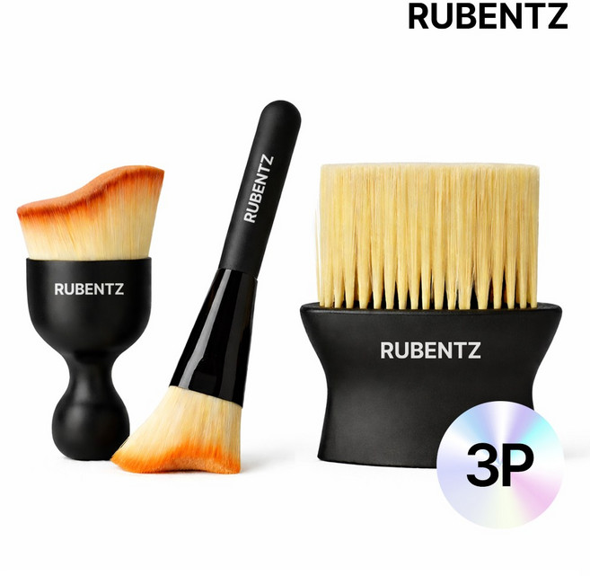 루벤츠 3세대 모니터 키보드 실내 세차 먼지 초미세 브러쉬, 1개, 세트