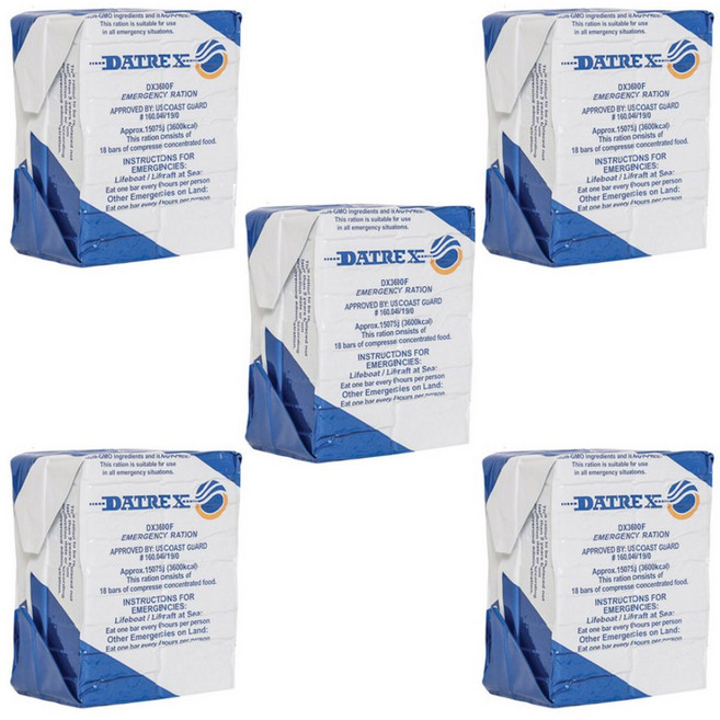 다트렉스 3일분 5개 3DAY 3600kcal 비상식량 압축식량 전투식량, 720g
