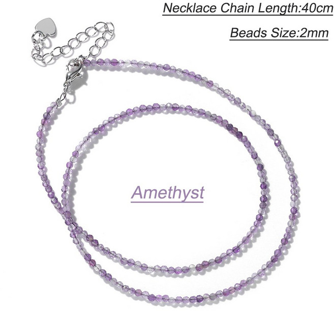 우정 천연석 커플 특별한 레드 여성을위한 스피넬 블랙 체인 기념 선물 2mm 쿼츠 목걸이 Jewelry 진주 믹스 비즈 Boho 간단한 지르콘 크리스탈