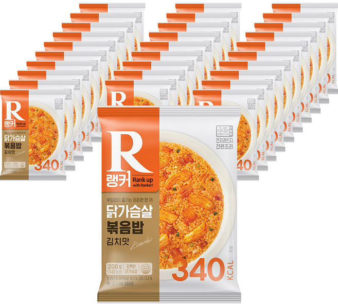 [랭킹닭컴] 랭커 닭가슴살 볶음밥 김치맛, 200g, 30개