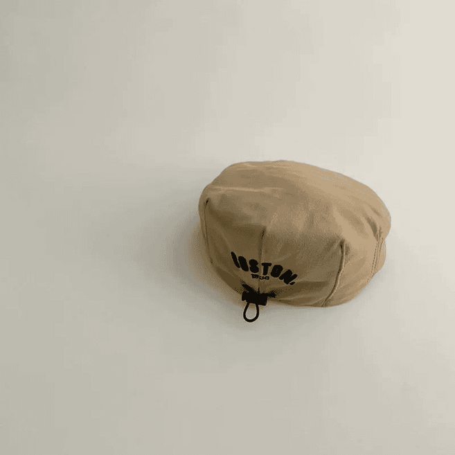 兒童豹紋復古畫家帽, 1個, BOS貝雷前進帽-卡其8個月-3歲頭圍43-50cm) 均碼