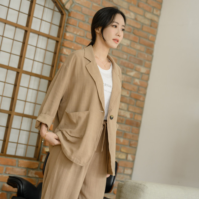 어반 루즈핏 린넨(가볍고 시원한)자켓