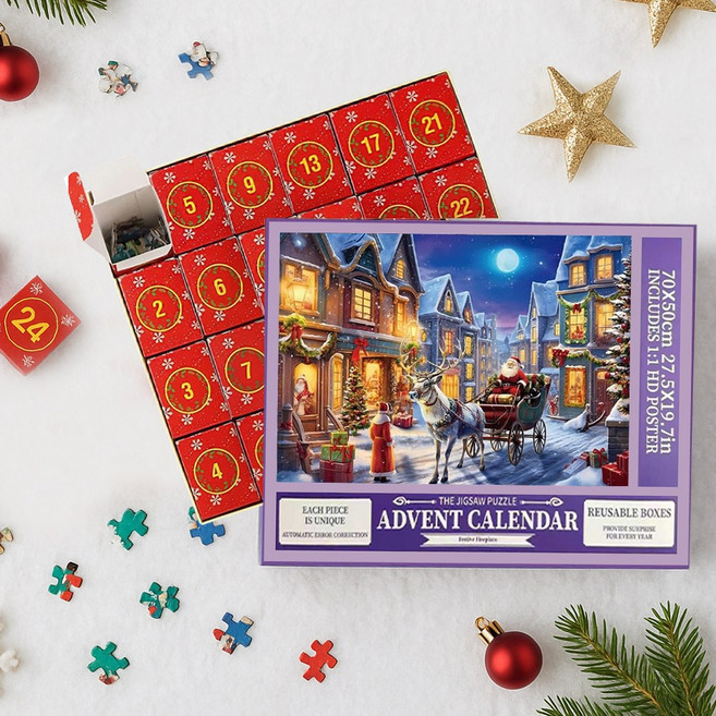 오너먼티크 1000피스퍼즐 크리스마스퍼즐 직소퍼즐 퍼즐, 1개, 04, 1008피스