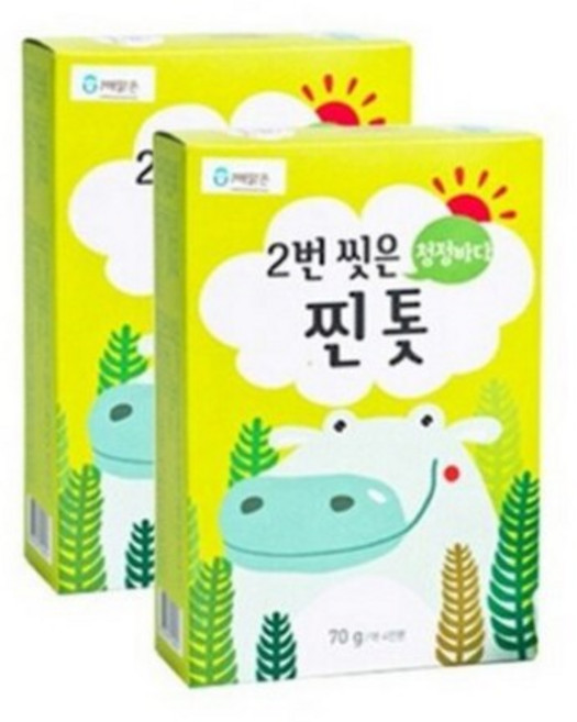 해맑은번영 바다모음 2번씻은 찐톳 70g, 2개