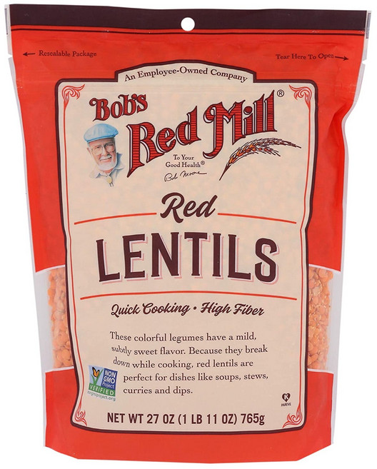밥스레드밀 레드 렌틸, 765g, 1개