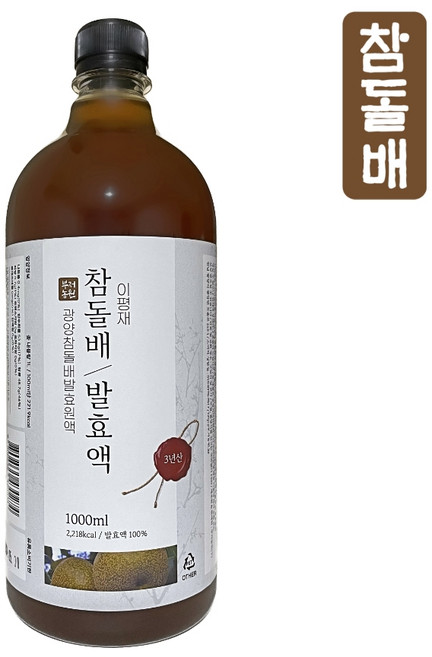 참돌배 발효 원액 돌배즙 3년 자연 숙성 발효액 참돌배청, 2개, 1L