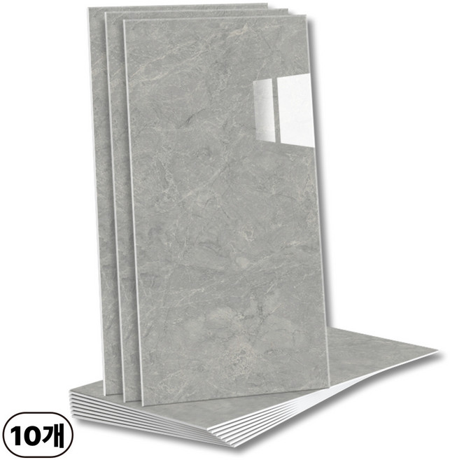 에이제이케이 붙이는 벽지 초대형 40x80cm 접착식 폼블럭 데코 타일 대리석 타일시트지, 블루스 그레이, 10개