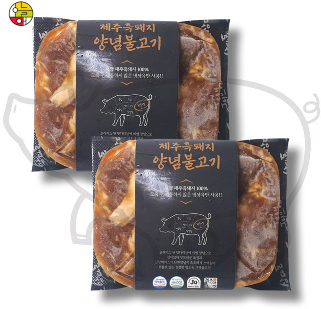 오늘애 제주흑돼지 양념불고기 300g, 2개