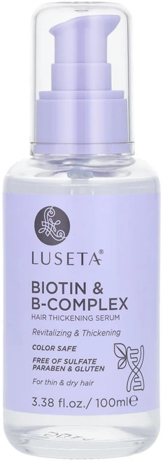 Luseta Beauty 비오틴 및 B-복합체 모발 강화 세럼 가늘고 건조한 모발용 100ml(3.38fl oz), LusetaBeauty비오틴및B복합체모발강화세럼가늘고건 - 쿠팡