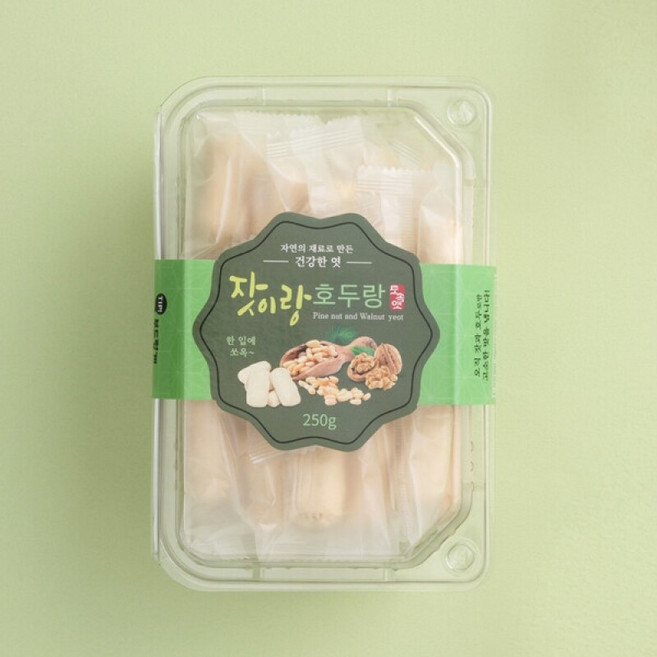 토속식품 본사직영 수능 시험 합격엿 잣이랑 호두랑, 1개, 250g