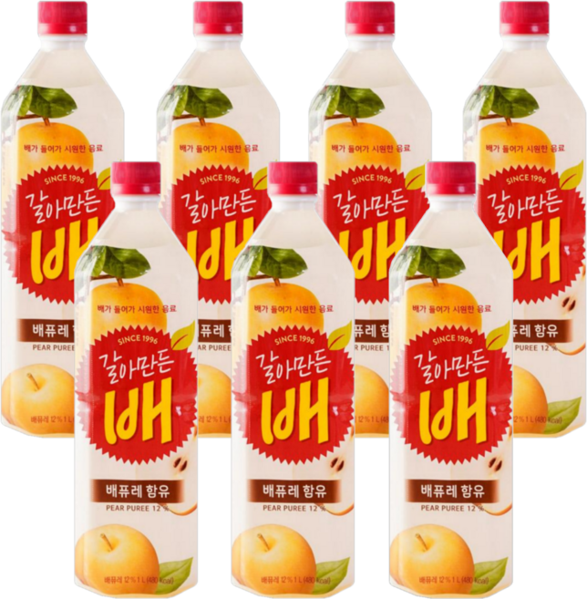 해태음료 갈아만든 배, 1L, 7개