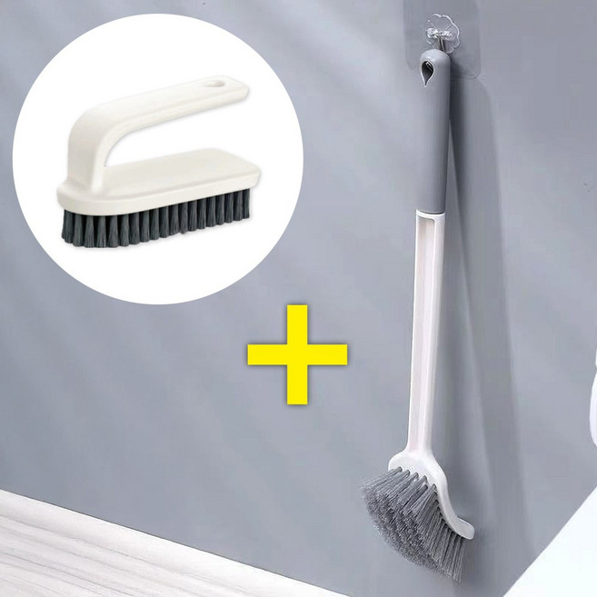 클린트 욕실 화장실 바닥 청소솔 2종세트, 1세트, 혼합색상