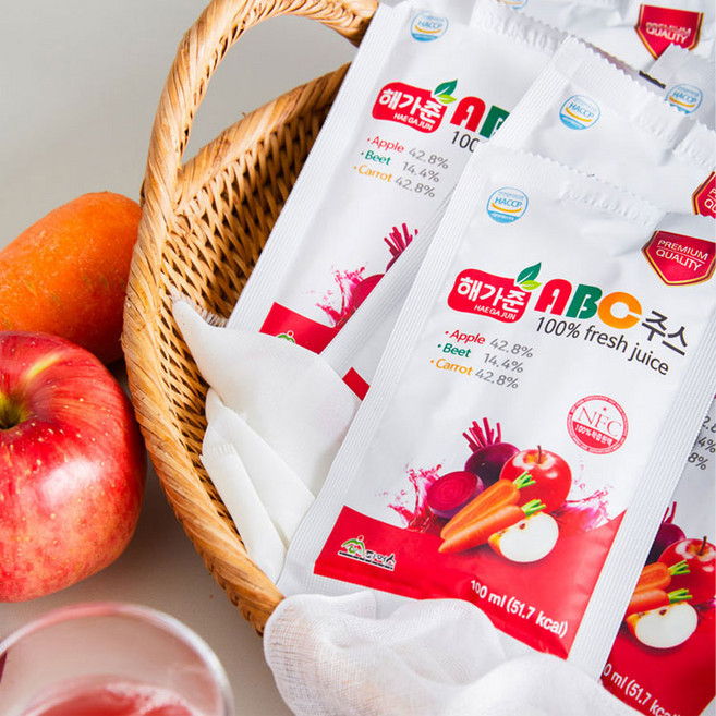 해가준 ABC 사과 비트 당근 100% 생즙 주스 30포, 100mlx30포, 100ml, 30개