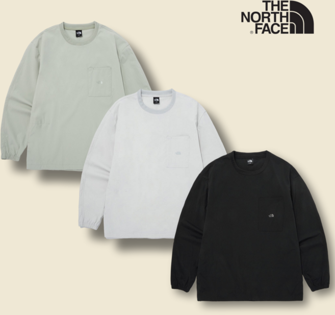 노스페이스 우븐 스웻셔츠 남성 루즈핏 맨투맨 티셔츠 맨투맨티 봄 가을 라운드티 간절기 긴팔티
