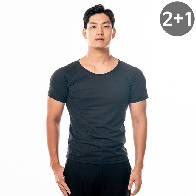 위너핏 남자 어깨뽕 반팔티 남자보정속옷 2+1