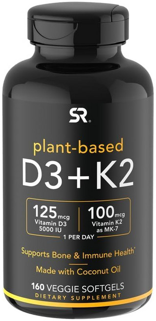 스포츠리서치 D3+K2 대용량 160정, 1개