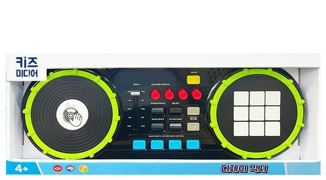 밤나무 키즈미디어 디제이믹서/유아동 디제잉 비트연주놀이, 1개