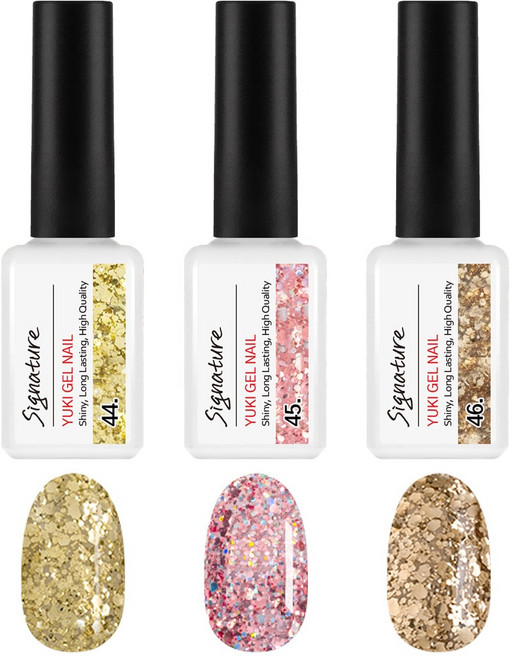 유키 시그니처 컬러젤7g 3종세트_14호(No.044~046), 1세트, 시그니처 컬러젤7g 3종세트 14호(044~046)