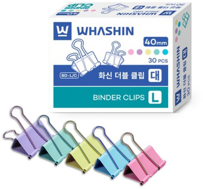 화신 더블클립 컬러믹스, 01 (대), 30개입, 5개