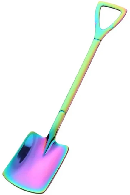 1/3/5/10PCS 삽 숟가락 스테인레스 스틸 티스푼 아이스크림 디저트 특종 식기 칼 세트에 대 한 크리 에이, 03 1pcs, 01 colorful 2