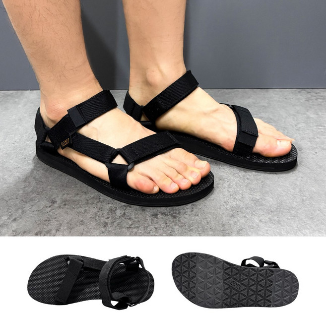 국내매장판 테바 샌들 오리지널 유니버설 남성 여성 스트랩 플립플랍 키높이 커플 여름