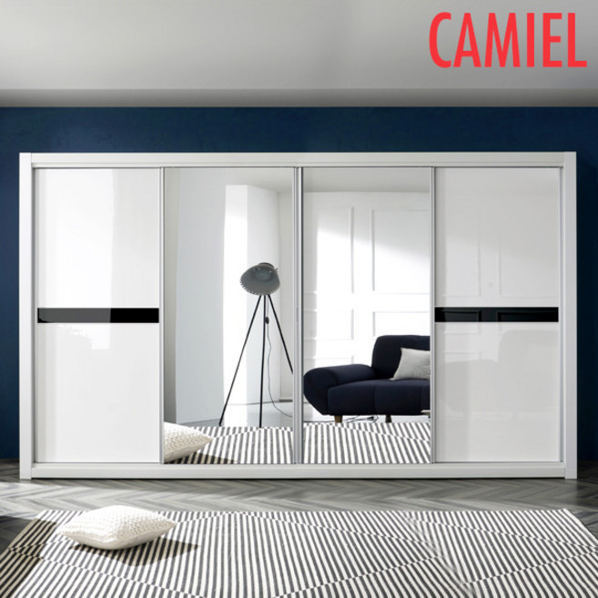 [기간한정 5% 할인이벤트][까미엘]다인 12R 하이그로시 슬라이딩 장롱(NP_SG1300), 흑띠 은경