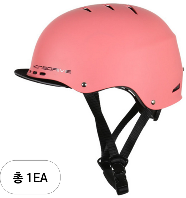 엑스원드라이브 베이직 헬멧 KSP-02, 핑크, 1개